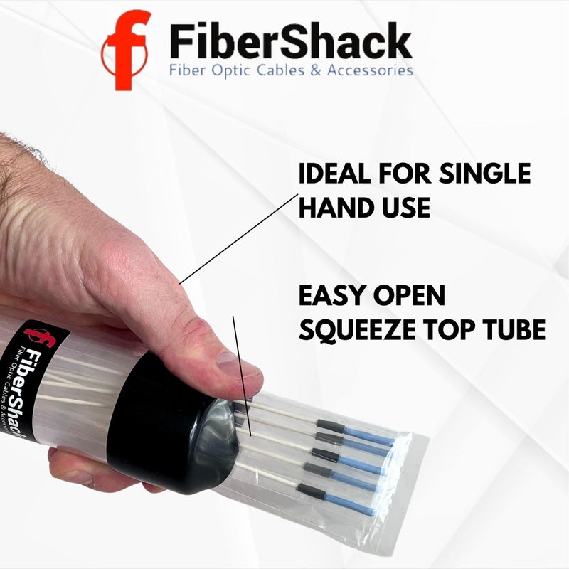 Fibershack - Fiber Optic Cleaning Sticks - 25 Pack - Universal 2.0mm & 2.5mm Dual Fiber Cleaner Swabs for ST/FC/SC & LC Fiber - Image 3
